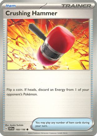 Crushing Hammer 168/198  - Reverse Holofoil SV01 Scarlet & Violet Base Set - Common