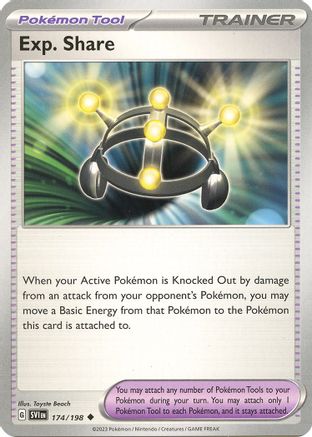 Exp. Share 174/198  - Reverse Holofoil SV01 Scarlet & Violet Base Set - Uncommon