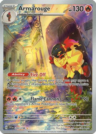 Armarouge 203/198  - Holofoil SV01 Scarlet & Violet Base Set - Illustration Rare