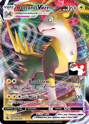 Boltund VMAX 104  - Holofoil Prize Pack Series Cards - Ultra Rare