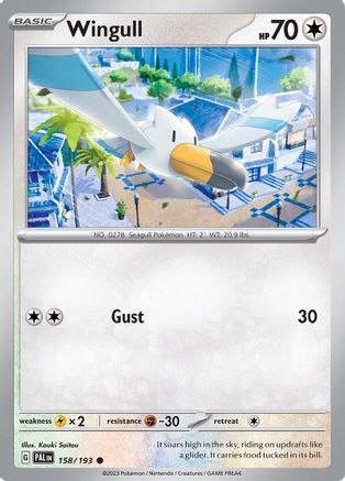 Wingull 158/193  - Reverse Holofoil SV02 Paldea Evolved - Common