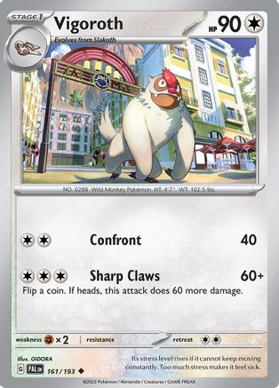 Vigoroth 161/193  SV02 Paldea Evolved - Uncommon