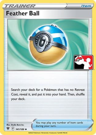 Feather Ball 141/189  - Holofoil Prize Pack Series Cards - Uncommon
