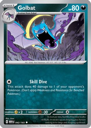 Golbat 042/165  SV Scarlet & Violet 151 - Uncommon