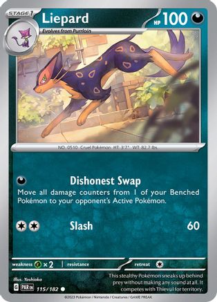 Liepard 115/182  SV04 Paradox Rift - Common