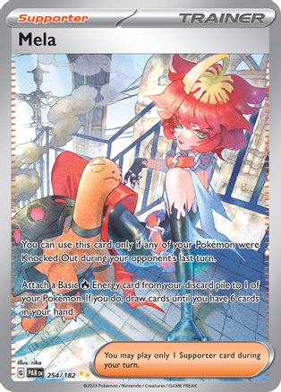 Mela 254/182  - Holofoil SV04 Paradox Rift - Special Illustration Rare
