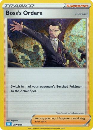 Boss's Orders (CLB) 019/034  - Holofoil Trading Card Game Classic - Classic Collection