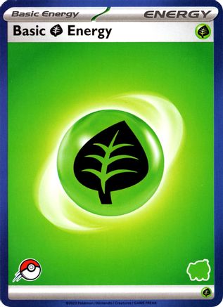 Basic Grass Energy (Blue Border)  My First Battle - Unconfirmed