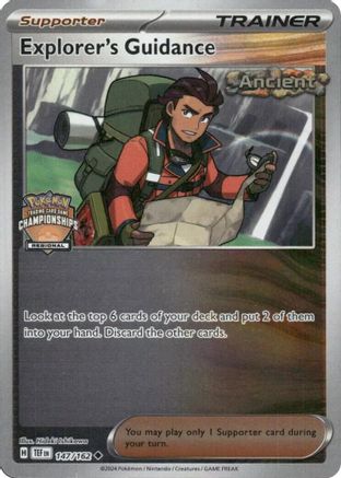 Explorer's Guidance (Regional Championships) 147/162  - Reverse Holofoil League & Championship Cards - Uncommon