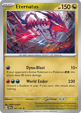 Eternatus 141/191  - Holofoil SV08 Surging Sparks - Rare