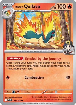 Ethan's Quilava 033/182  SV10 Destined Rivals - Common