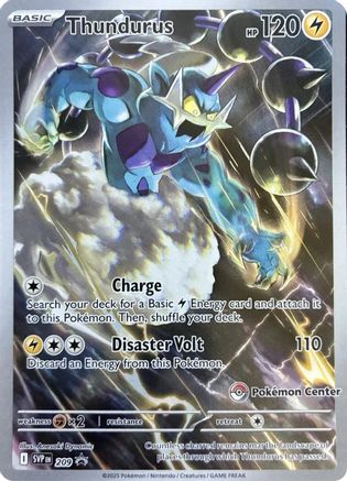 Thundurus (Pokemon Center Exclusive) 209  - Holofoil SV Scarlet & Violet Promo Cards - Promo