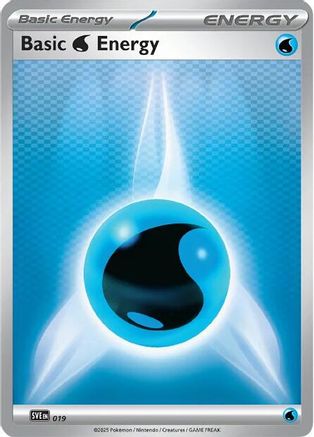 Basic Water Energy 019  - Reverse Holofoil SVE Scarlet & Violet Energies - Common