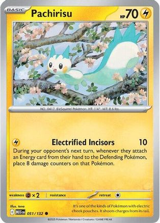 Pachirisu 051/132  ME01 Mega Evolution - Common