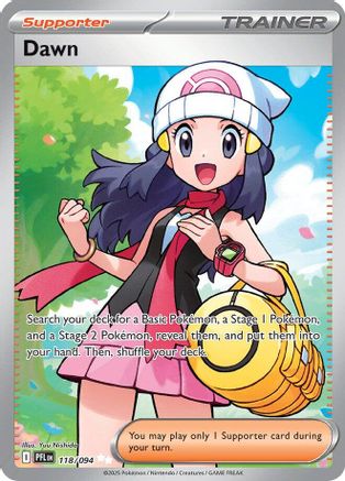 Dawn 118/094  - Holofoil ME02 Phantasmal Flames - Ultra Rare