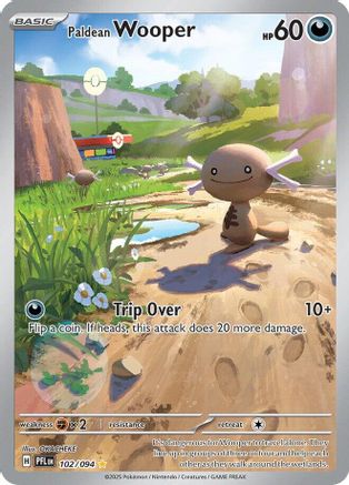 Paldean Wooper 102/094  - Holofoil ME02 Phantasmal Flames - Illustration Rare