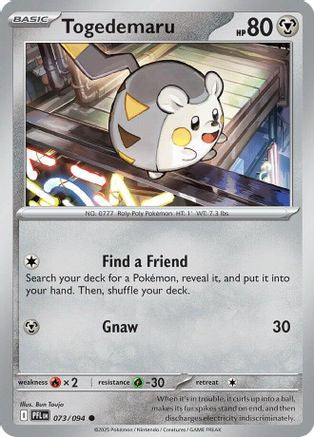 Togedemaru 073/094  - Reverse Holofoil ME02 Phantasmal Flames - Common