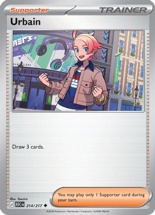 Urbain 214  - Reverse Holofoil ME Ascended Heroes - Uncommon