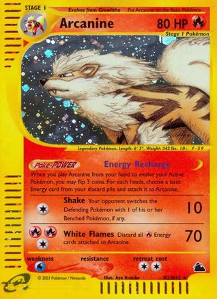 Arcanine (H2) (H2) 0H2  - Holofoil Skyridge - Holo Rare