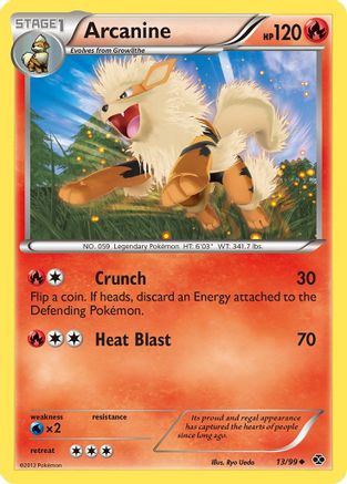 Arcanine (13) (13) 013/99  - Reverse Holofoil Next Destinies - Uncommon