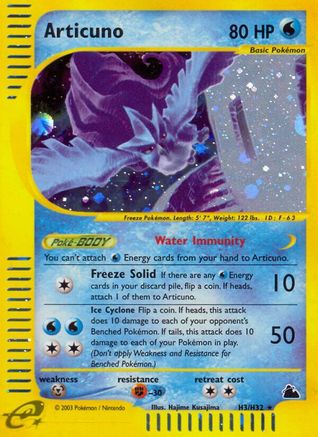 Articuno (H3) (H3) 0H3  - Holofoil Skyridge - Holo Rare