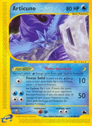Articuno (4) (4) 004  - Reverse Holofoil Skyridge - Rare