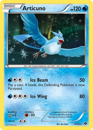 Articuno 027/99  - Reverse Holofoil Next Destinies - Holo Rare