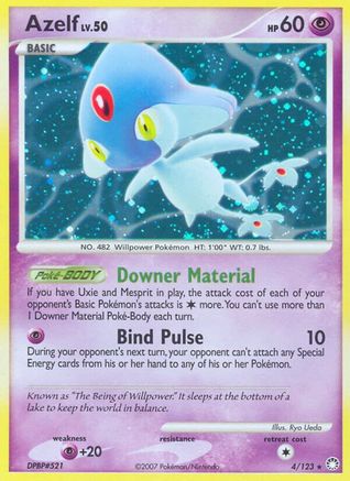 Azelf 004/123  - Holofoil Mysterious Treasures - Holo Rare
