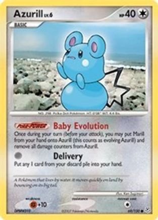 Azurill 069/130  - Reverse Holofoil Diamond and Pearl - Common
