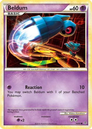 Beldum 044  - Reverse Holofoil Unleashed - Common