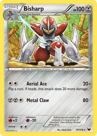 Bisharp (79) (79) 079  - Reverse Holofoil Dark Explorers - Rare