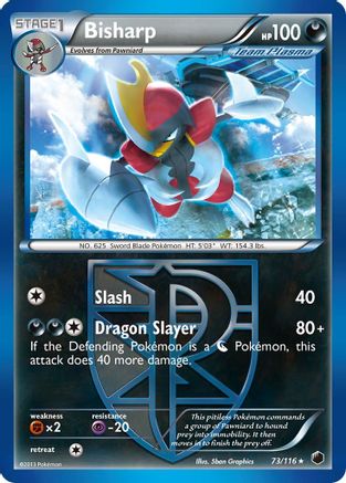 Bisharp (Team Plasma) (73) (Team Plasma)  073  Plasma Freeze - Rare