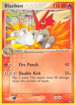 Blaziken 001/017  - Holofoil POP Series 1 - Rare