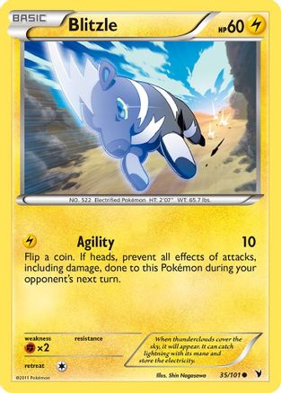 Blitzle 035  - Reverse Holofoil Noble Victories - Common