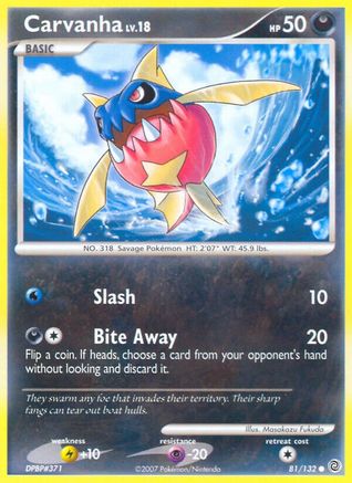 Carvanha 081  - Reverse Holofoil Secret Wonders - Common