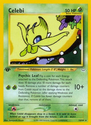 Celebi (16) (16) 016/64  - 1st Edition Neo Revelation - Rare