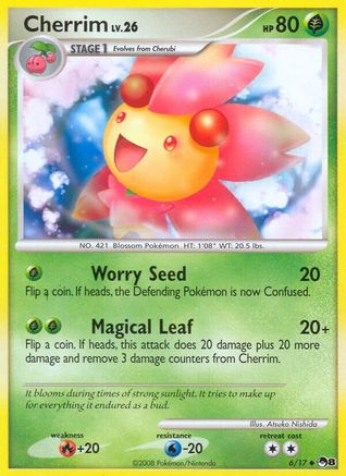 Cherrim 006  - Reverse Holofoil POP Series 8 - Uncommon