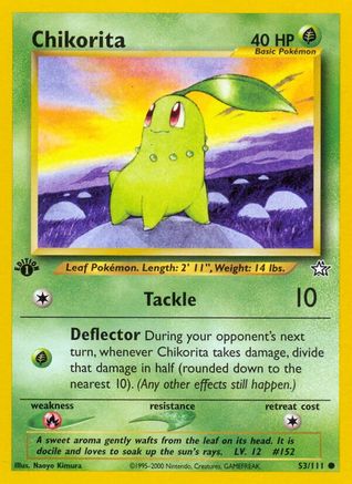 Chikorita (53) (53) 053/111  - 1st Edition Neo Genesis - Common