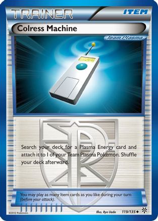 Colress Machine (Team Plasma) 119/135  - Reverse Holofoil Plasma Storm - Uncommon