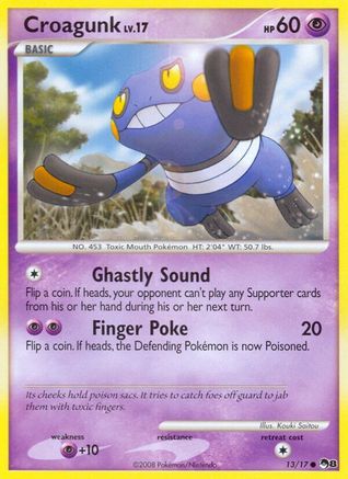 Croagunk 013  - Holofoil POP Series 8 - Common