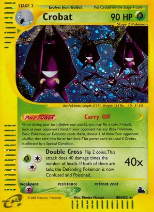 Crobat (H5) (H5) 0H5  - Holofoil Skyridge - Holo Rare