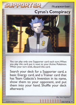Cyrus's Conspiracy 105/127  - Reverse Holofoil Platinum - Uncommon
