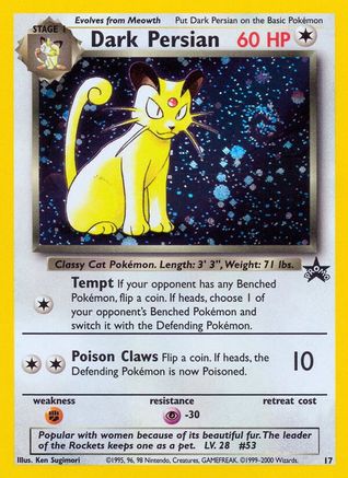 Dark Persian 017/53  - Holofoil WoTC Promo - Promo