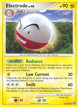 Electrode (36) (36) 036  - Reverse Holofoil Stormfront - Uncommon