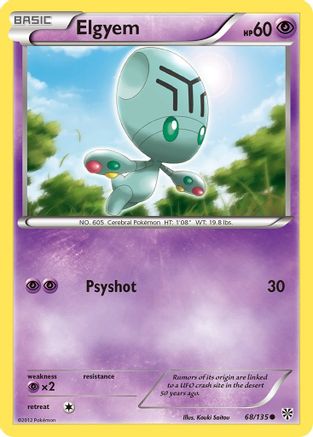Elgyem (68) (68) 068  - Reverse Holofoil Plasma Storm - Common