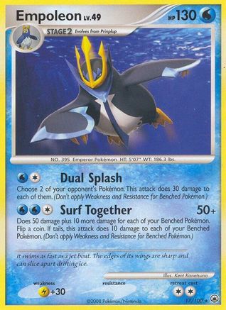 Empoleon 017  - Reverse Holofoil Majestic Dawn - Rare