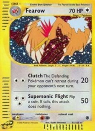 Fearow (11) (11) 011  - Reverse Holofoil Expedition - Holo Rare