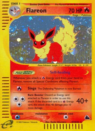 Flareon (H7) (H7) 0H7  - Holofoil Skyridge - Holo Rare