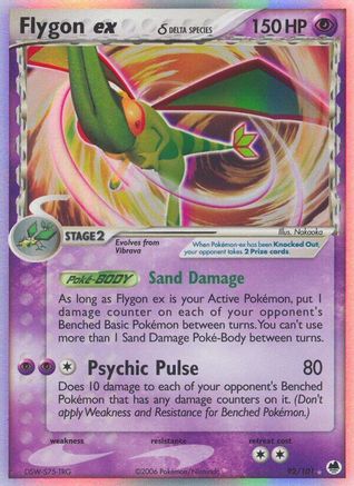 Flygon ex (Delta Species) 092  - Holofoil Dragon Frontiers - Ultra Rare