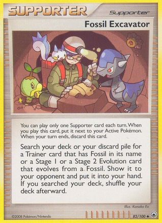 Fossil Excavator 082  - Reverse Holofoil Majestic Dawn - Uncommon